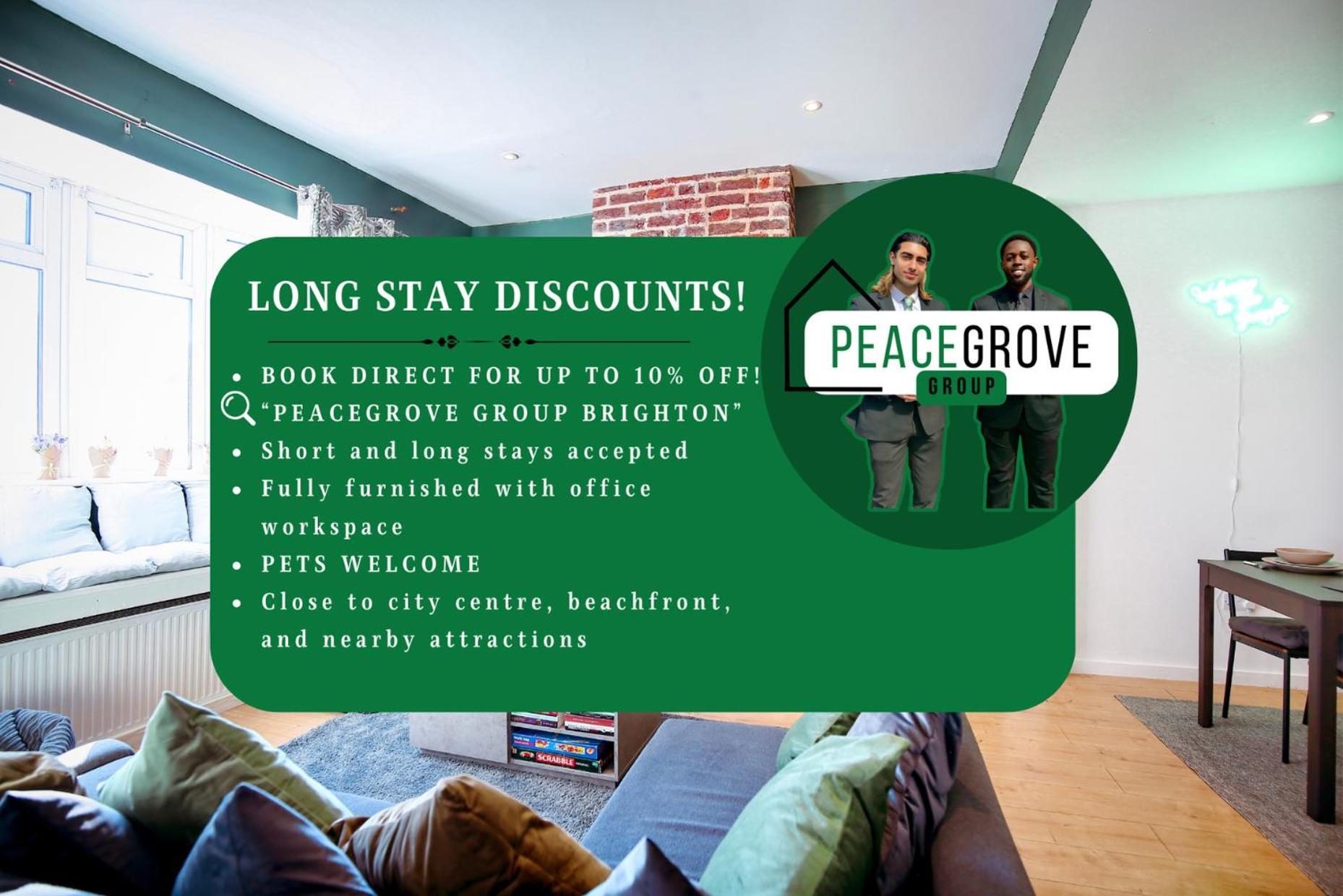 Three Bedroom House By Peacegrove Homes Short Lets & Serviced Accommodation Brighton With Free Wifi & Pet Friendly Exterior foto